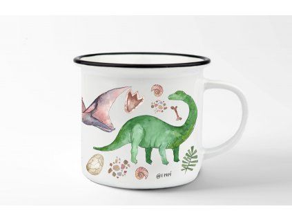 hrnek s dinosaury