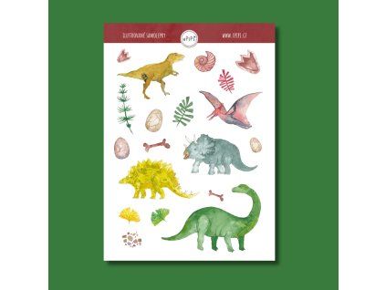 Samolepky - Dinosauři