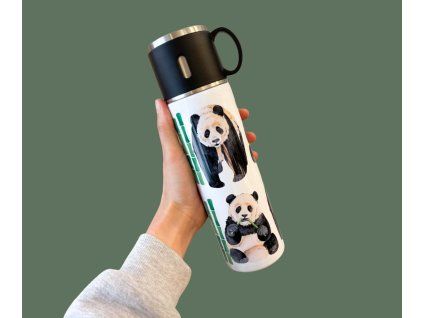 Termoska s hrnečkem 500 ml - Pandy
